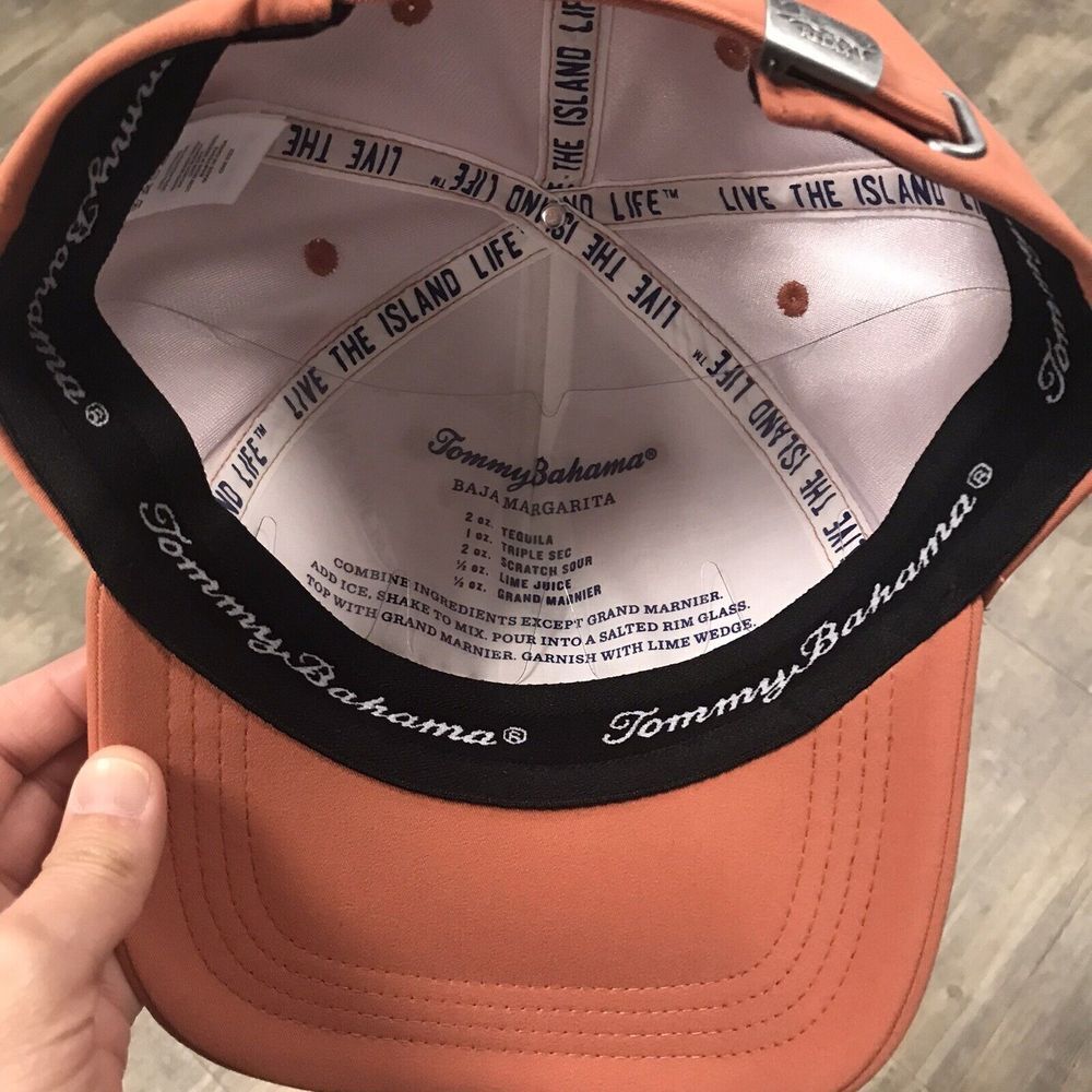 NWT Tommy‎ Bahama Cap Baseball Hat One Size Adjustable with Marlin Salmon - Picture 9 of 10